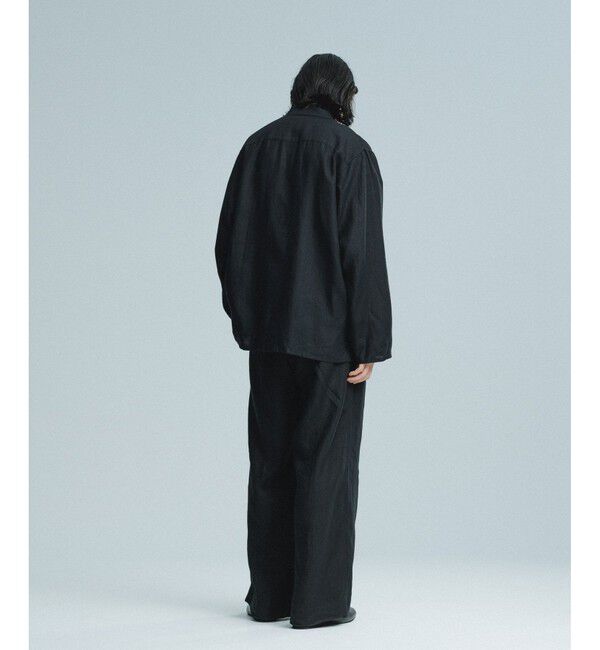 ADAM ET ROPE'「ボックスシルエット リネン シャツ ジャケット / セットアップ可能」|テーラードジャケット|