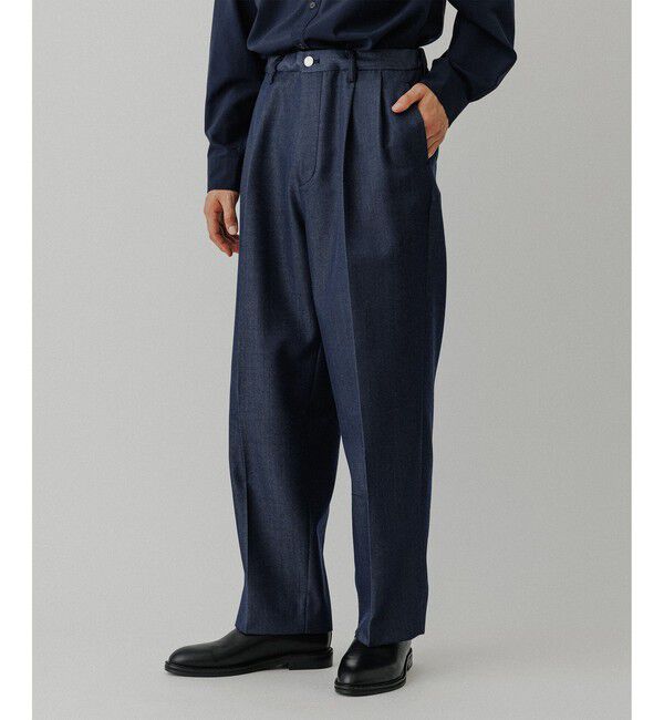 ADAM ET ROPE'「【NIKKE】ワイド イージー デニム スラックス / ADAM ET ROPE' JEANS -GRID-」|デニム|