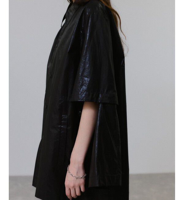 ADAM ET ROPE'「2WAYスリーブコーティングシャツブルゾン」|ブルゾン・スタジャン|