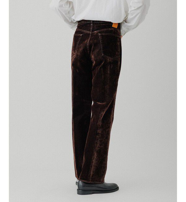 ADAM ET ROPE'「【ISKO】フロッキーデニム ストレートスラックス / ADAM ET ROPE' JEANS -IMAG-」|デニム|