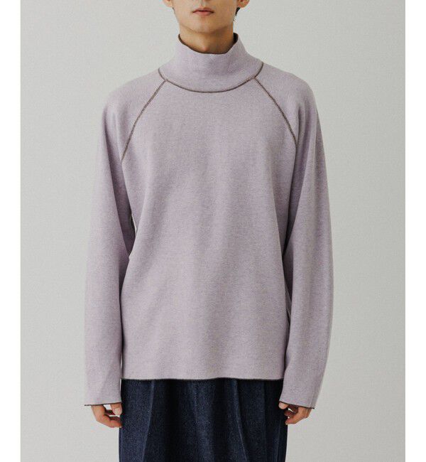 ADAM ET ROPE'「《リバーシブル》カシミヤブレンド オフタートルニット」|ニット・セーター|