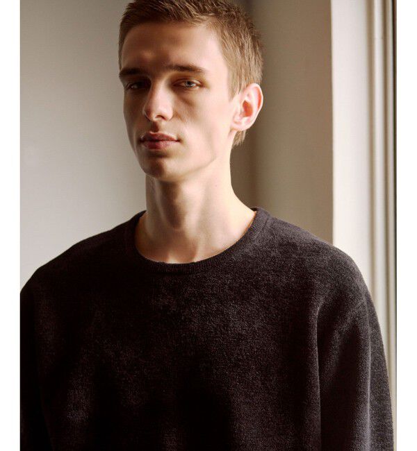 ADAM ET ROPE'「モールヤーン クルーネック ニットプルオーバー」|ニット・セーター|