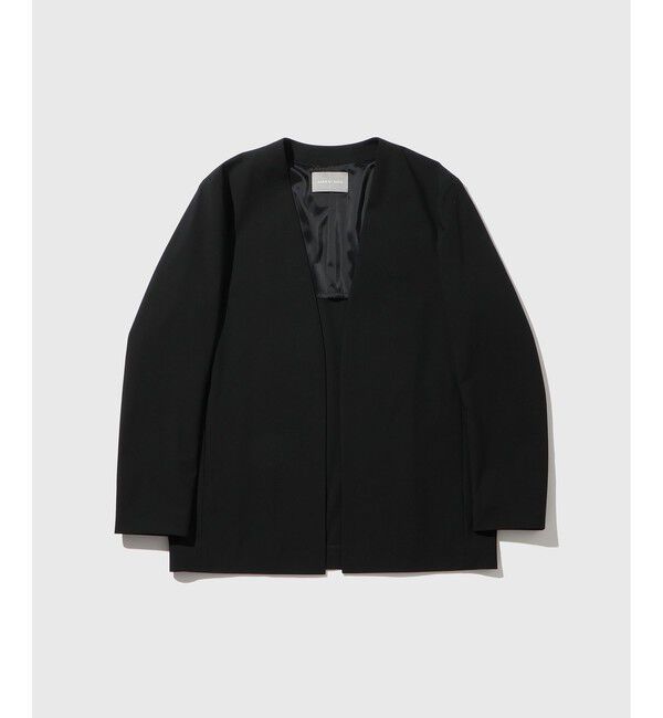 ADAM ET ROPE'「【DELEGANT】 ルームジャケット / セットアップ対応」|ノーカラージャケット|ブラック(01)