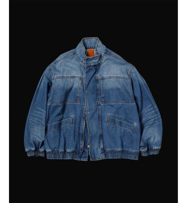 ADAM ET ROPE'「ブリーチデニム ボマージャケット / ADAM ET ROPE' JEANS -FILM-」|デニムジャケット|