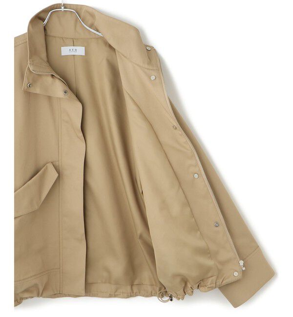 ADAM ET ROPE'「【WEB限定】スタンドネックドロストブルゾン/撥水」|ブルゾン・スタジャン|