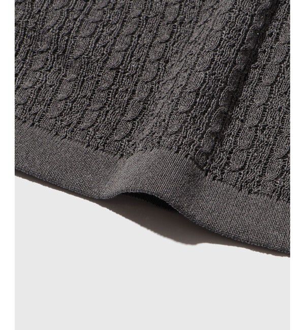 ADAM ET ROPE'「シアーニットシャツカーディガン」|カーディガン|