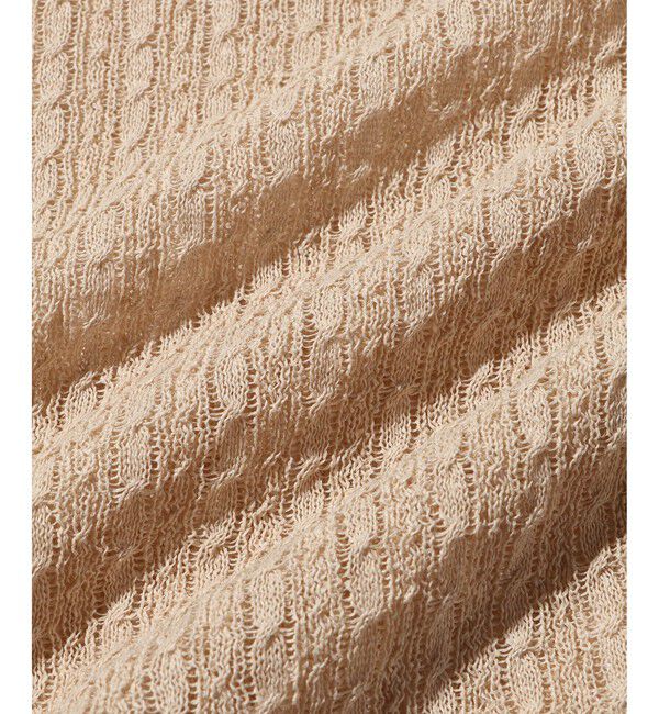 ADAM ET ROPE'「シアーニットシャツカーディガン」|カーディガン|