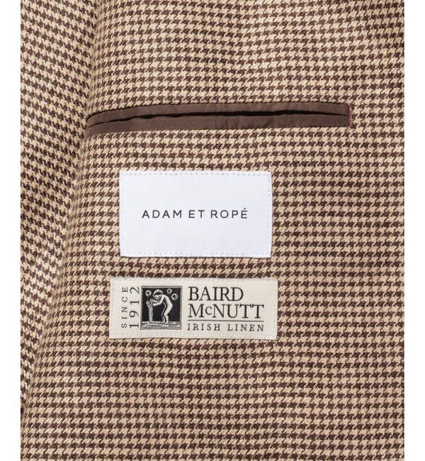 ADAM ET ROPE'「ボックス シルエット リネンブレザー」|テーラードジャケット|
