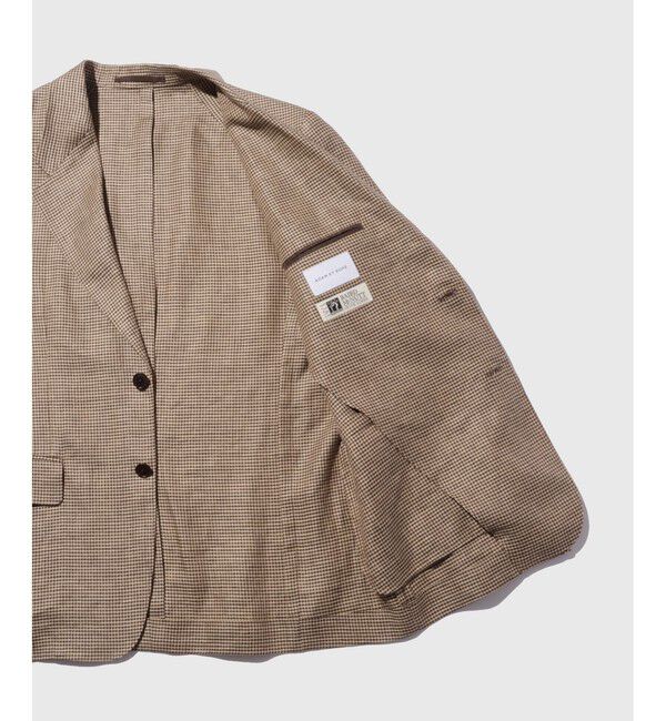 ADAM ET ROPE'「ボックス シルエット リネンブレザー」|テーラードジャケット|