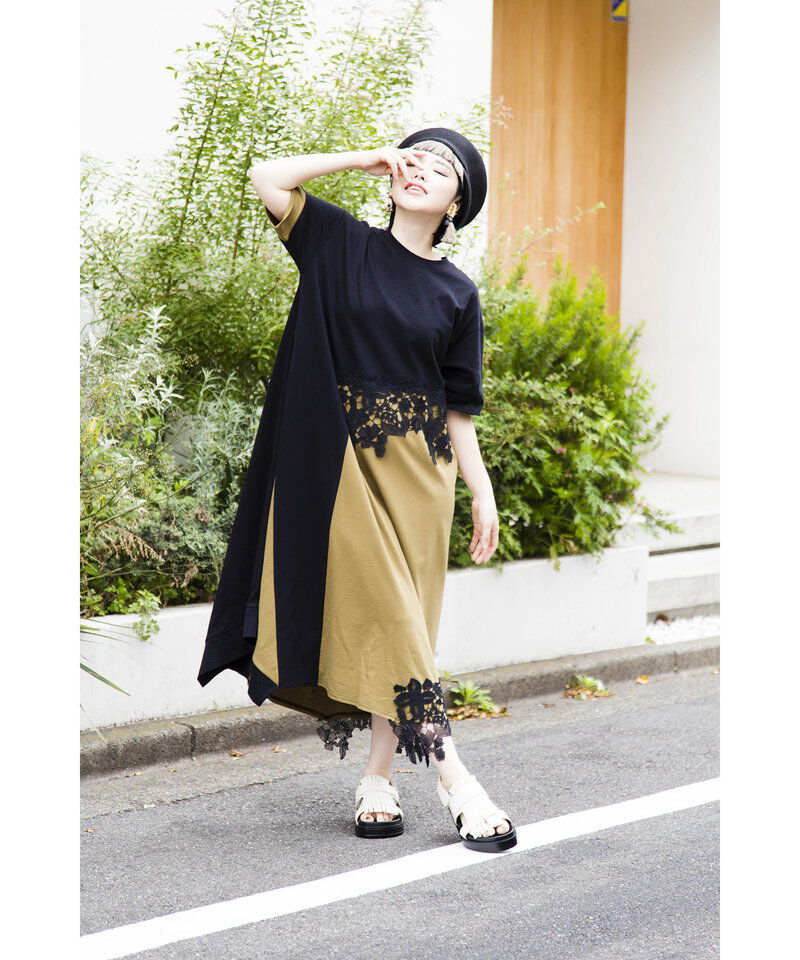  「レースモチーフワンピース」|ワンピース|