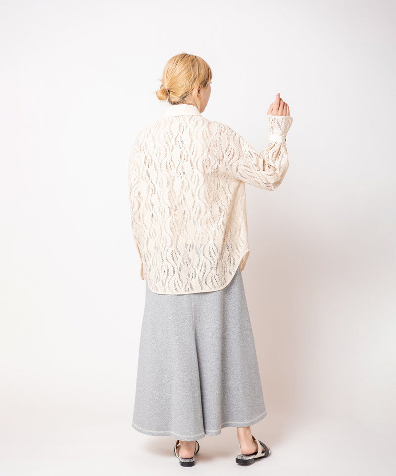  「レース切替マーメイドスカート」|スカート|