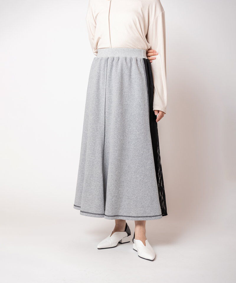  「レース切替マーメイドスカート」|スカート|