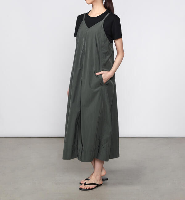 DANTON「DANTON | ナイロンタフタ Aライン キャミソールワンピース WOMEN」|ワンピース|