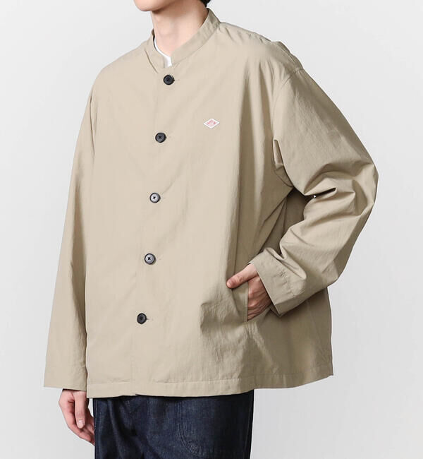 DANTON「DANTON | ナイロンタッサー バンドカラージャケット MEN」|テーラードジャケット|