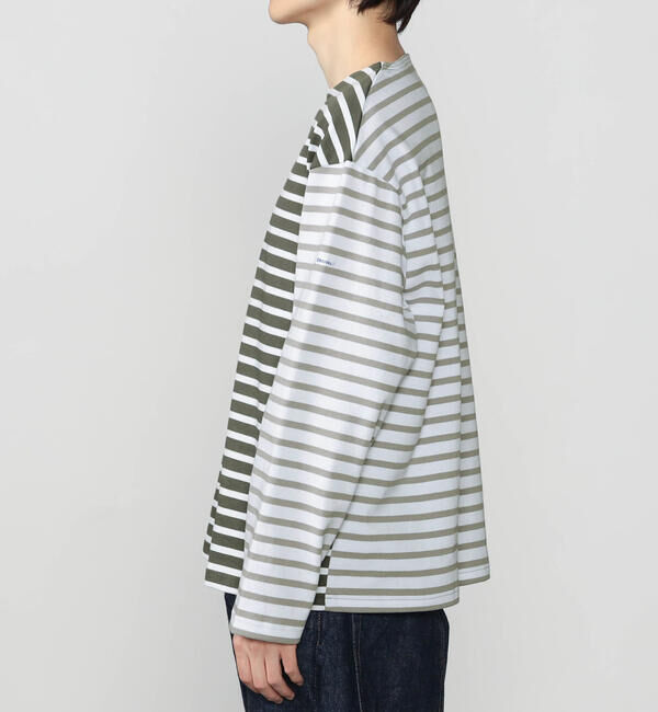 ORCIVAL「ORCIVAL | ハーレクイン コットンロード クルーネック フレンチバスクTシャツ MEN」|Tシャツ・カットソー|