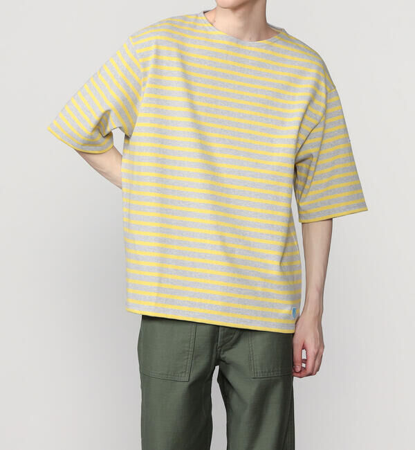 ORCIVAL「ORCIVAL | コットンロード クルーネック 半袖バスクシャツ MEN」|Tシャツ・カットソー|