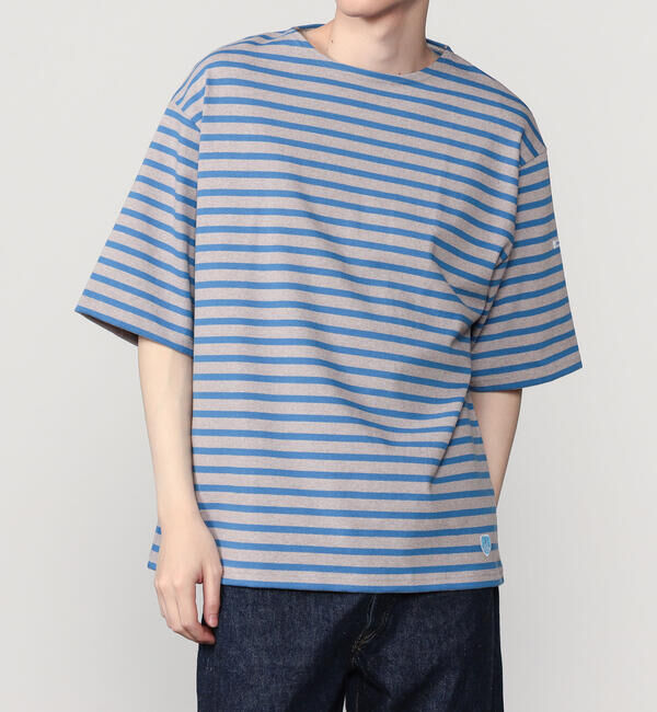 ORCIVAL「ORCIVAL | コットンロード クルーネック 半袖バスクシャツ MEN」|Tシャツ・カットソー|