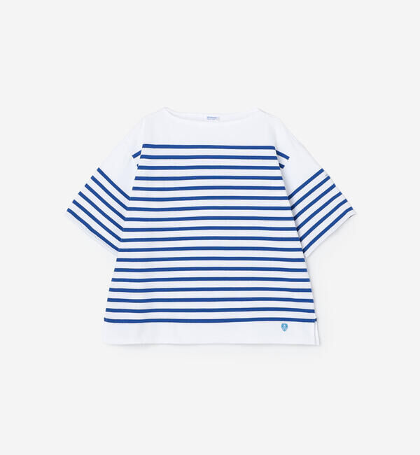 ORCIVAL「ORCIVAL | ラッセル ワイド ボートネック 半袖バスクシャツ MEN」|Tシャツ・カットソー|