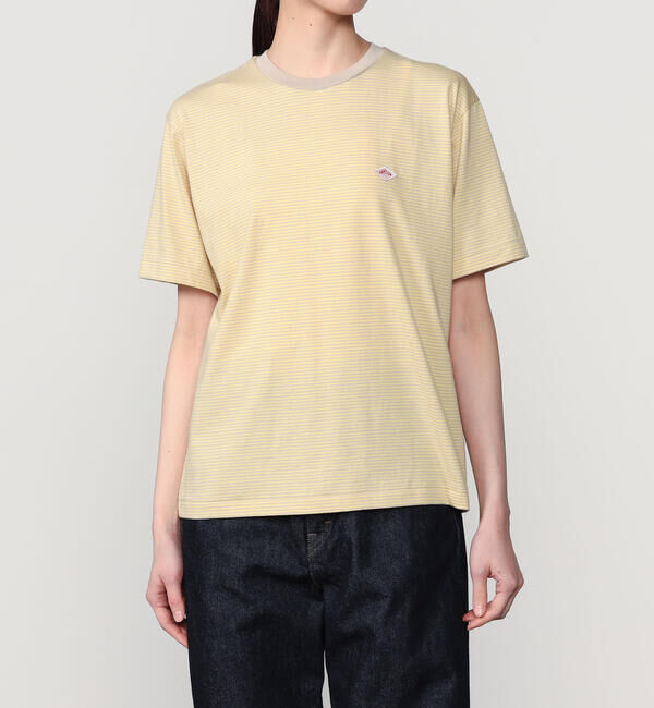 DANTON「DANTON | ボーダー クルーネックTシャツ WOMEN」|Tシャツ・カットソー|YELLOW系1