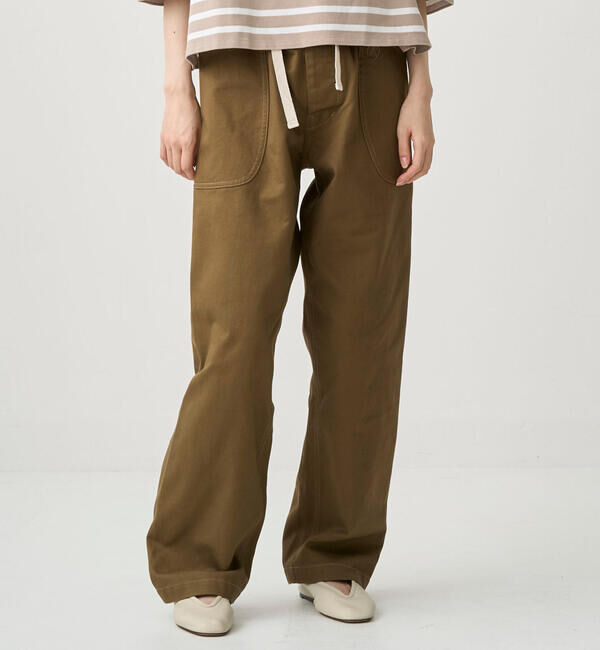 ORCIVAL「ORCIVAL | コットンカツラギ イージーパンツ WOMEN」|チノ|BROWN系1