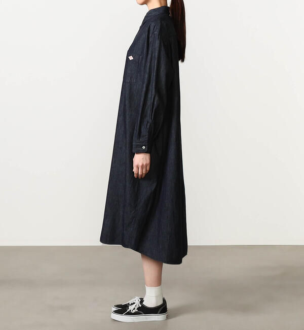 DANTON「DANTON | デニムダンガリー レギュラーカラーシャツワンピース WOMEN」|ワンピース|