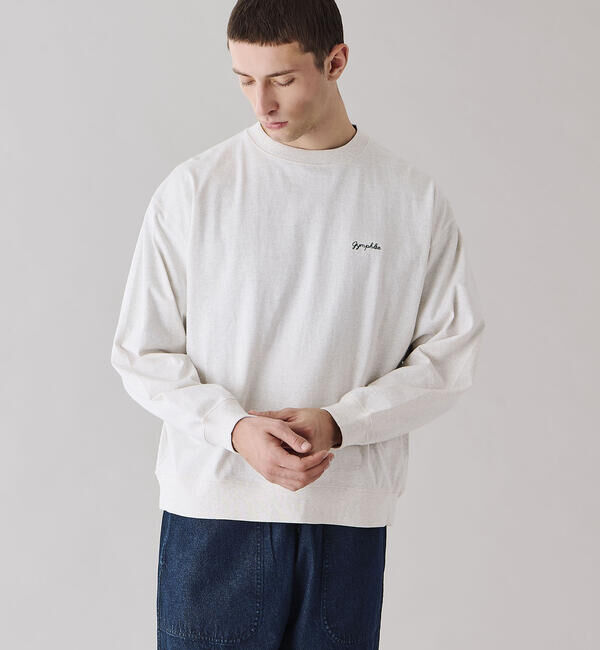 GYMPHLEX「Gymphlex | コットンジャージー クルーネック長袖Tシャツ MEN」|Tシャツ・カットソー|