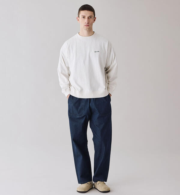 GYMPHLEX「Gymphlex | コットンジャージー クルーネック長袖Tシャツ MEN」|Tシャツ・カットソー|