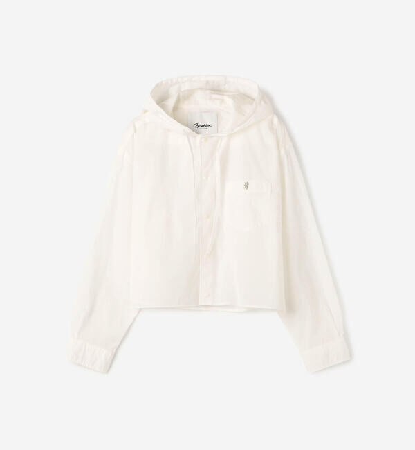 GYMPHLEX「Gymphlex |  ナイロン フードシャツジャケット WOMEN」|シャツ・ブラウス|