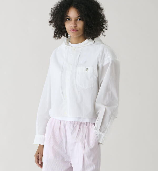 GYMPHLEX「Gymphlex |  ナイロン フードシャツジャケット WOMEN」|シャツ・ブラウス|