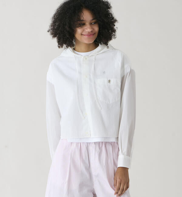 GYMPHLEX「Gymphlex |  ナイロン フードシャツジャケット WOMEN」|シャツ・ブラウス|