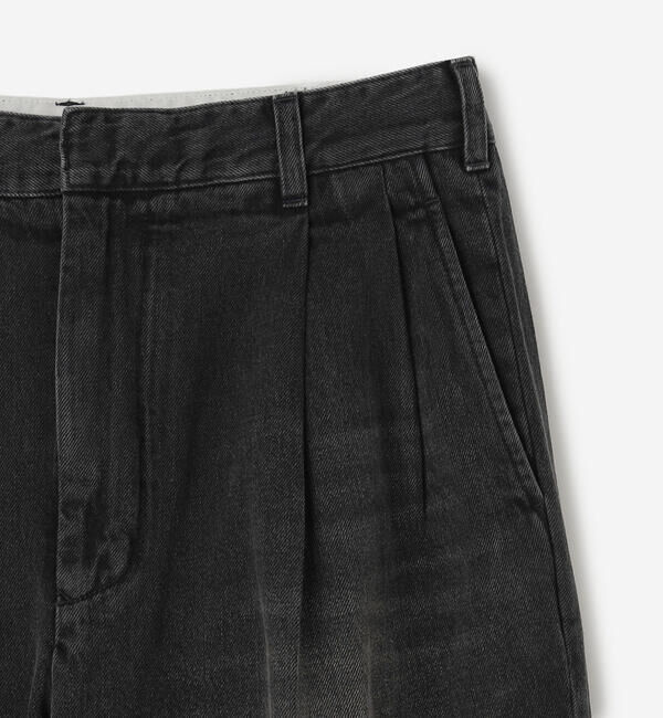  「FARAH | ツータック ワイドデニムパンツ MEN」|デニム|