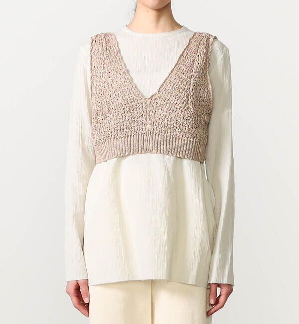 UNFIL「UNFIL | ハニーコンボ メッシュニットベスト WOMEN」|ベスト・ジレ|