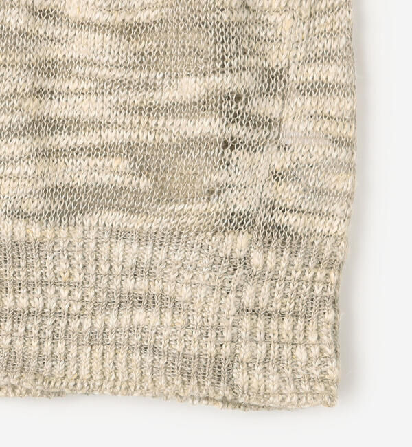 UNFIL「UNFIL | リネンシルク メランジニットベスト WOMEN」|ベスト・ジレ|