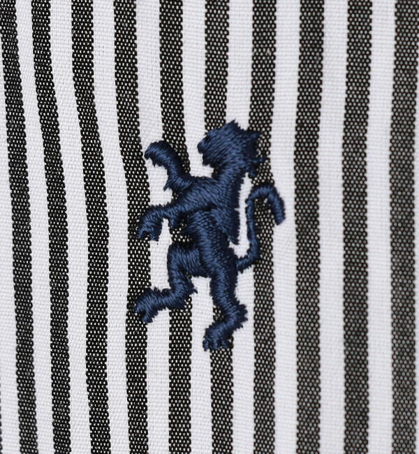 GYMPHLEX「Gymphlex | コットン 長袖ボタンダウンシャツ STRIPE WOMEN」|シャツ・ブラウス|