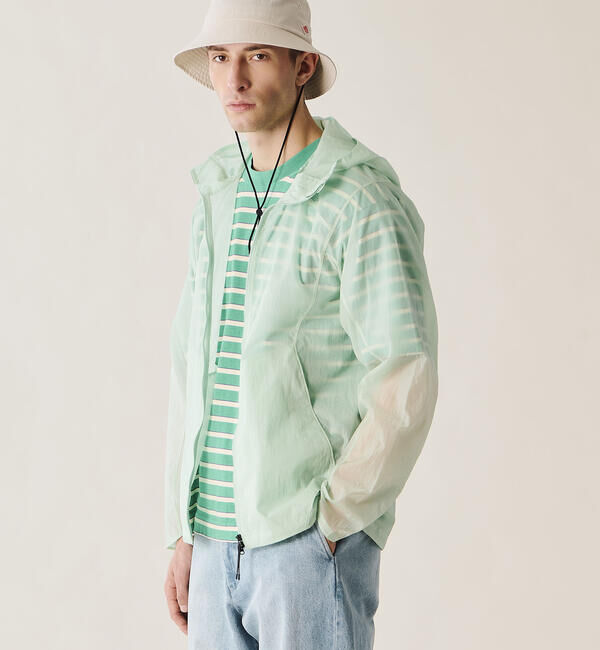  「Goldwin |〈別注〉シアーナイロン パッカブルウィンドジャケット MEN」|テーラードジャケット|GREEN系1