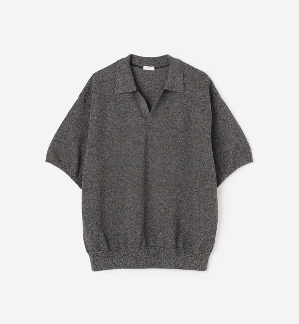  「crepuscule | 鹿の子 スキッパーポロシャツ MEN」|ニット・セーター|