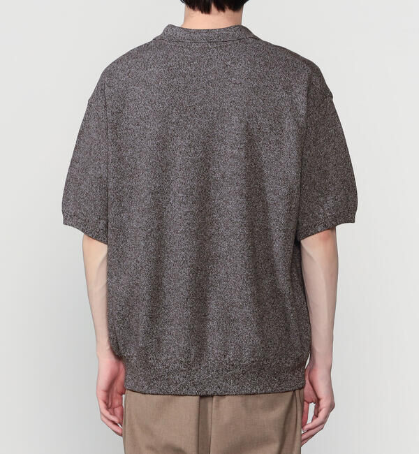  「crepuscule | 鹿の子 スキッパーポロシャツ MEN」|ニット・セーター|