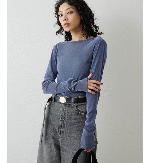  「フロッキーバックシャンカットソー」|Tシャツ・カットソー|