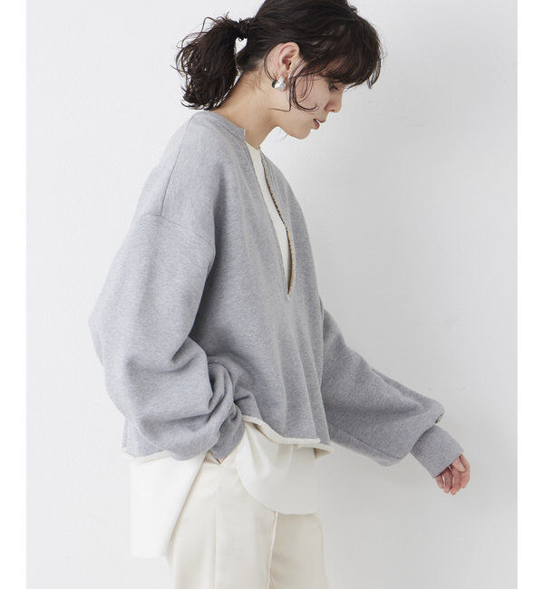  「スウェットVネックプルオーバー２」|Tシャツ・カットソー|