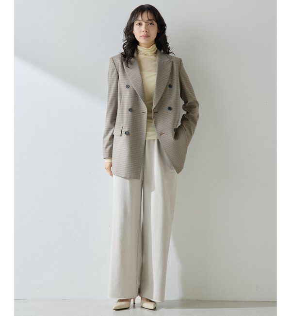  「ガンクラブチェックダブルジャケット」|テーラードジャケット|