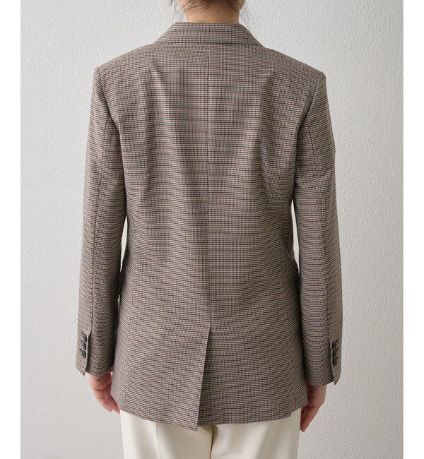  「ガンクラブチェックダブルジャケット」|テーラードジャケット|