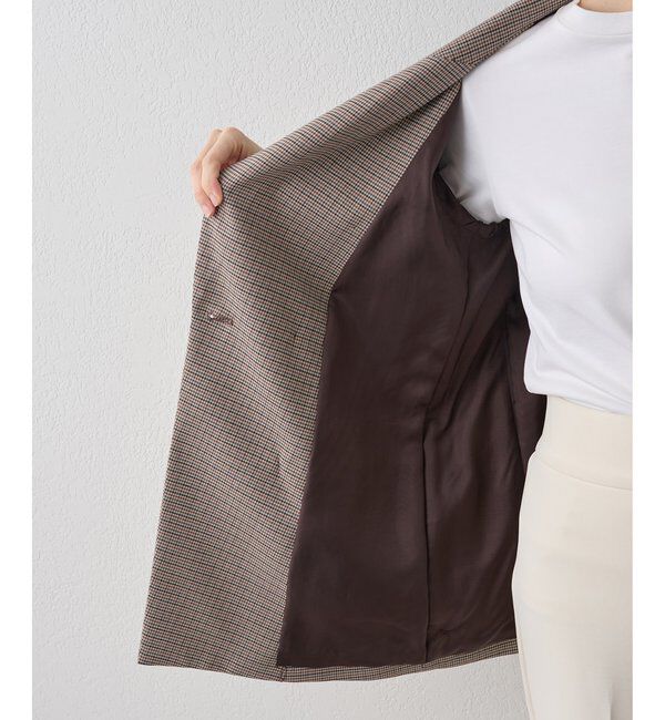  「ガンクラブチェックダブルジャケット」|テーラードジャケット|