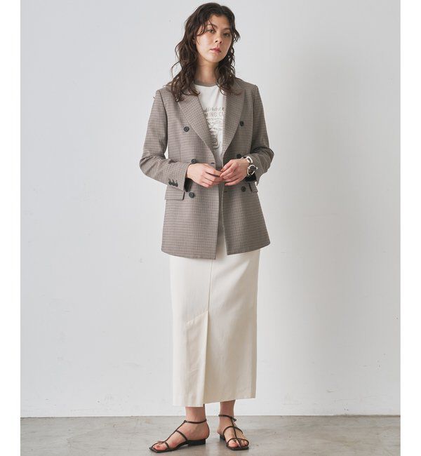  「ガンクラブチェックダブルジャケット」|テーラードジャケット|