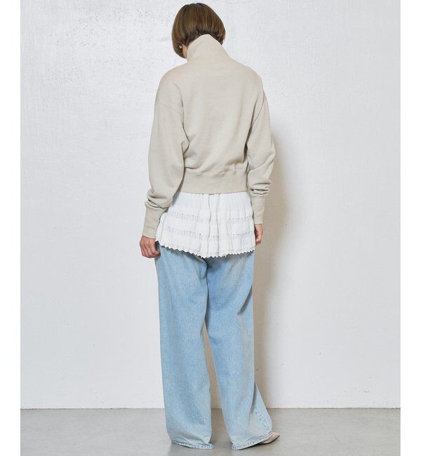  「ハーフジップロゴ裏毛プルオーバー」|Tシャツ・カットソー|