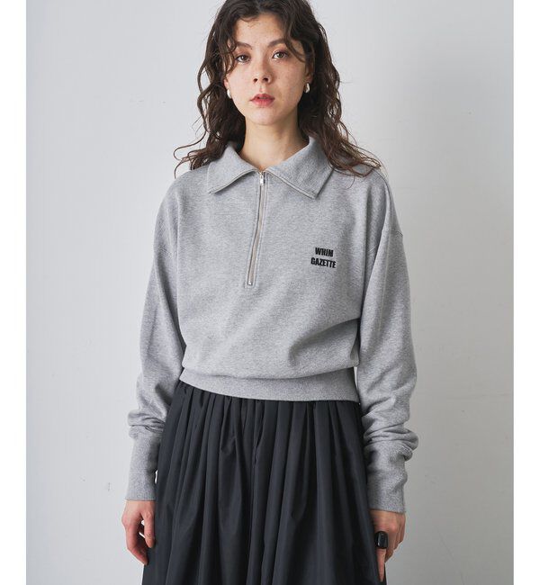  「ハーフジップロゴ裏毛プルオーバー」|Tシャツ・カットソー|