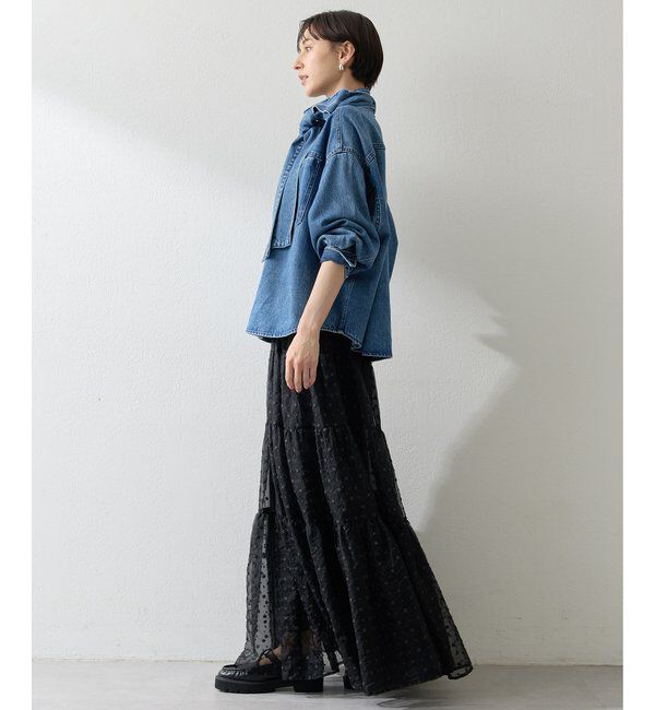  「デニムボウタイシャツ」|シャツ・ブラウス|