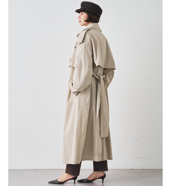  「ロングトレンチコート」|トレンチコート|