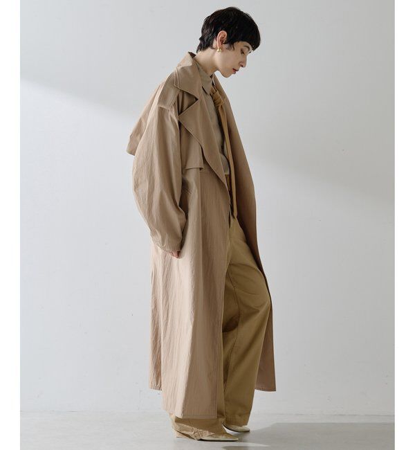  「ロングトレンチコート」|トレンチコート|
