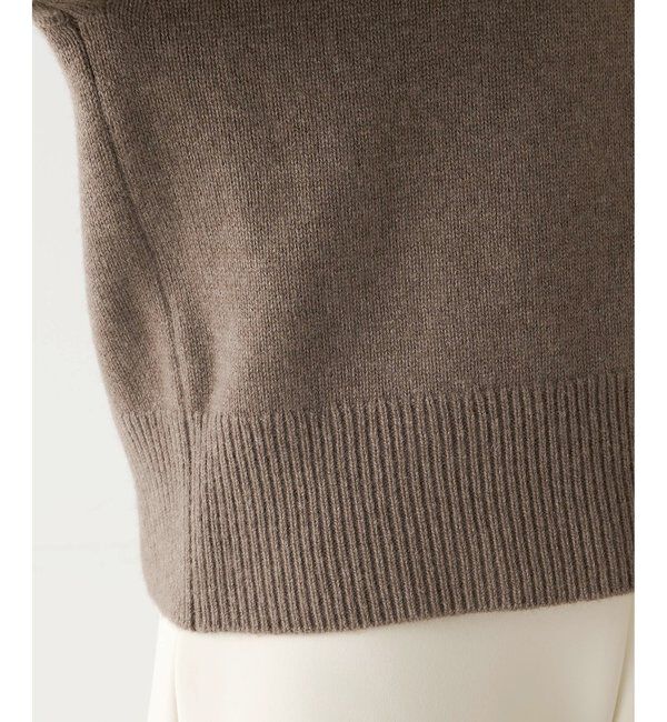  「ウールカシミヤZIPニットプルオーバー」|ニット・セーター|