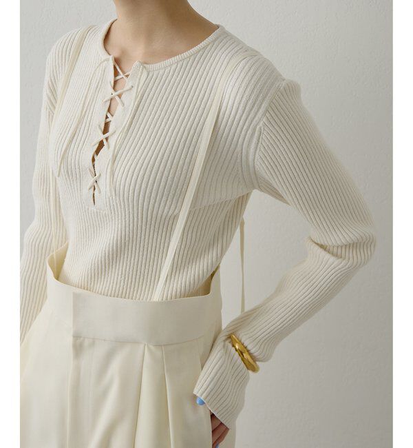  「ハイウエストタックパンツ」|チノ|